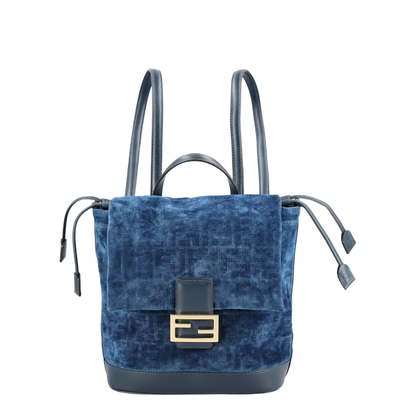 FF Flocked Denim Backpack - Image 1