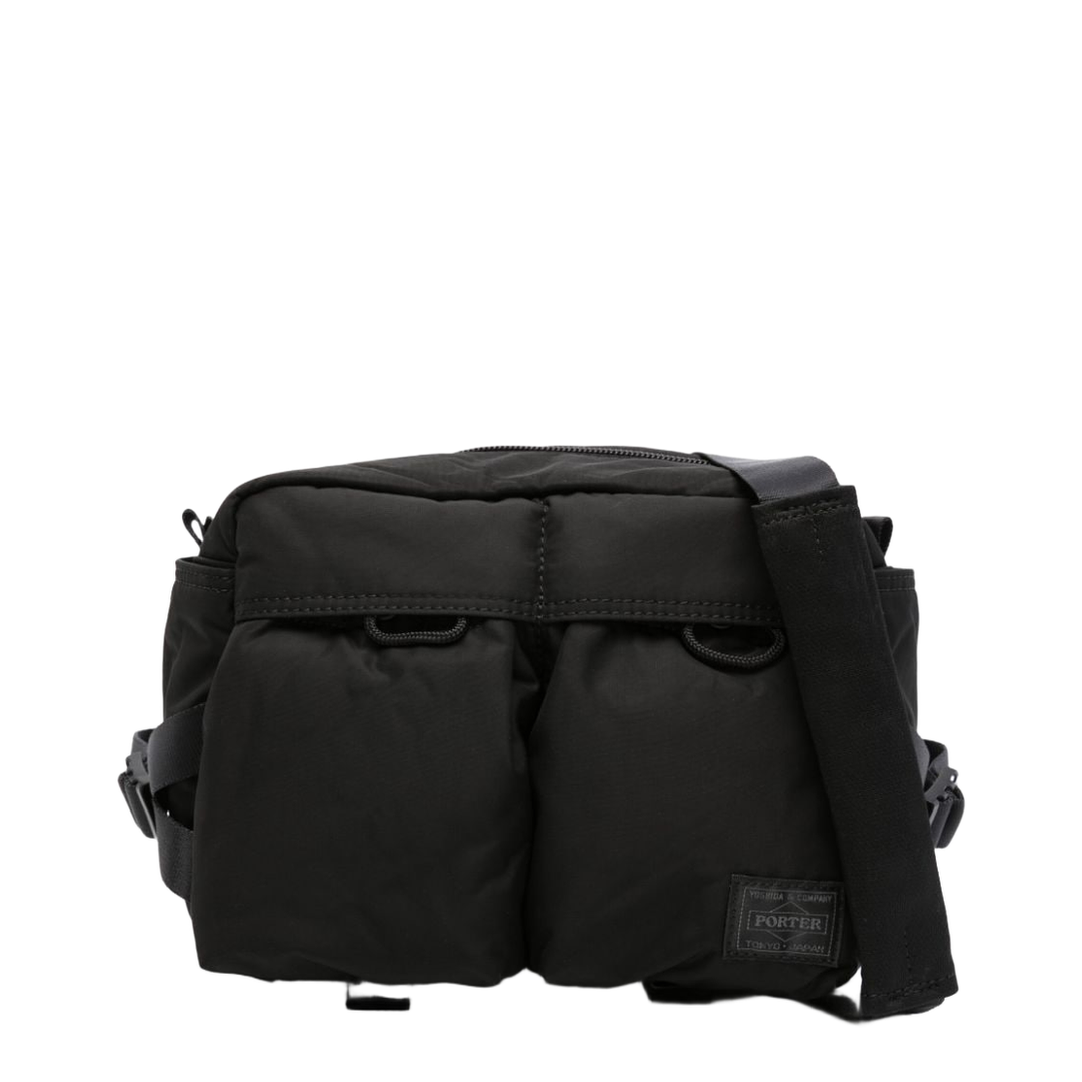 Senses Medium Nylon Messenger Bag - Black - Image 1