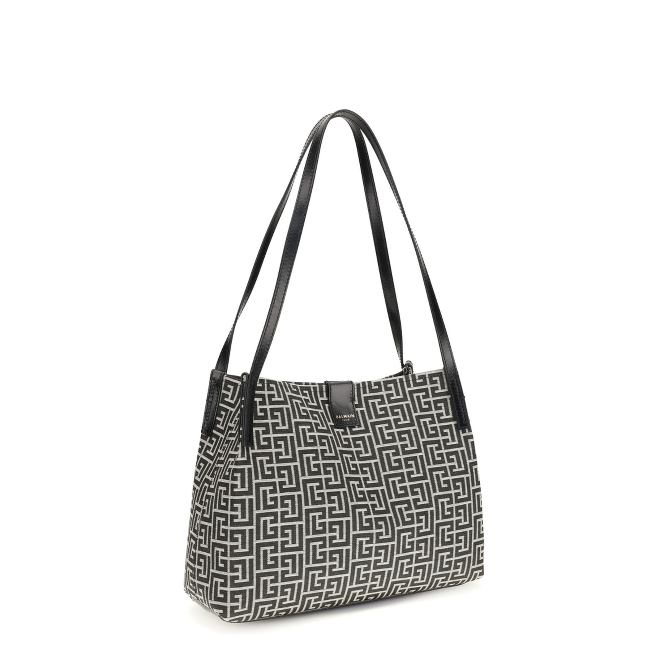 Release Small Calfskin Tote - Ivory and Black - Image 2