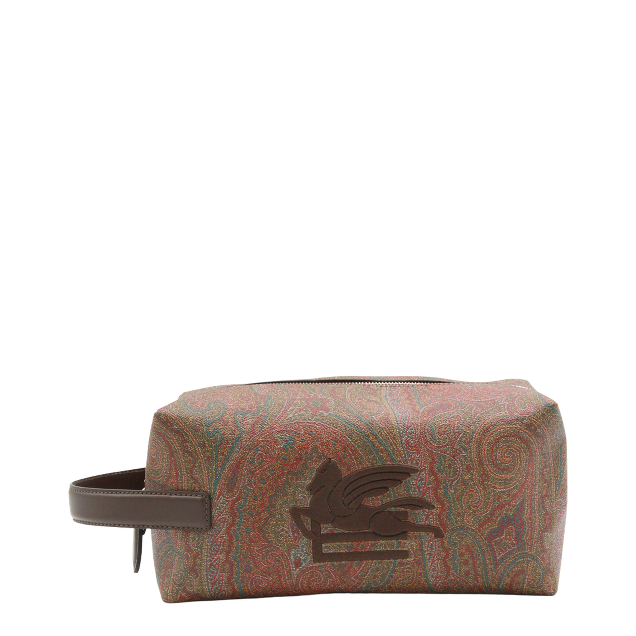 Arnica Medium Paisley Jacquard Pouch - Brown - Image 1