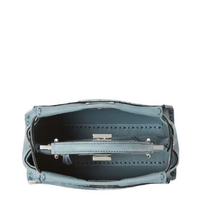 Peekaboo Mini Cuoio Romano Leather Light Blue - Image 3