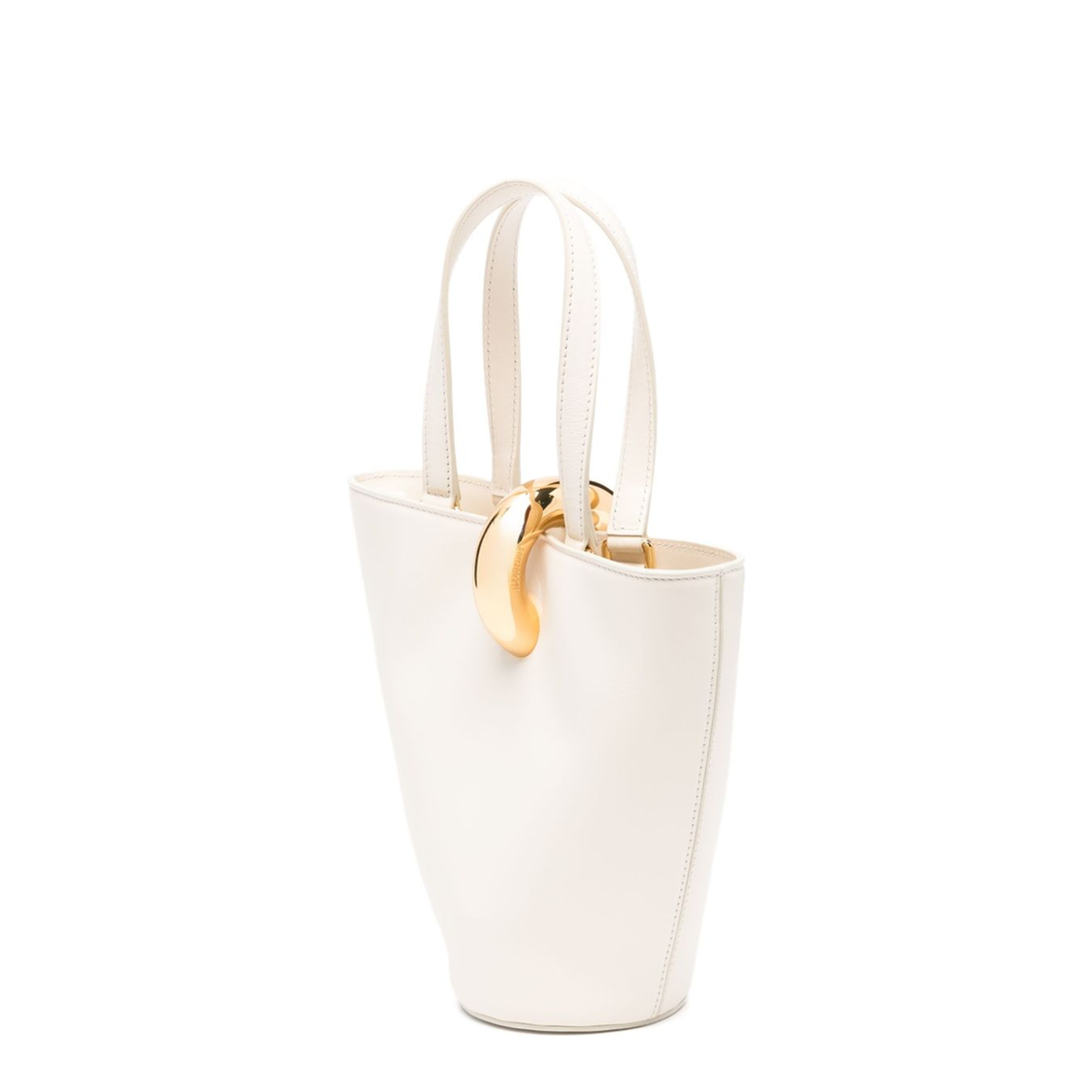 Bambola Small Calfskin Shoulder Bag - Light Ivory - Image 4