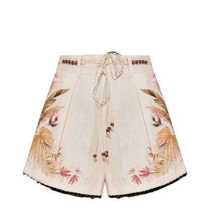 Floral Motif Shorts - Image 1