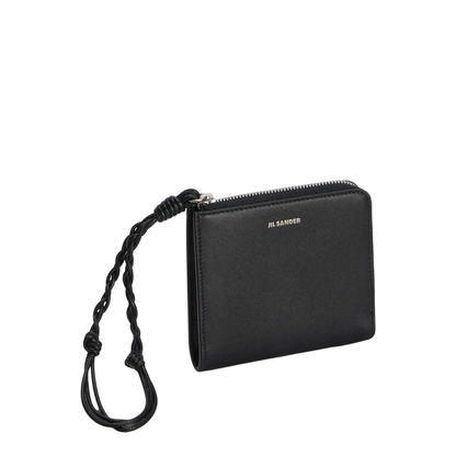 Tangle Calfskin Card Holder - Black - Image 3