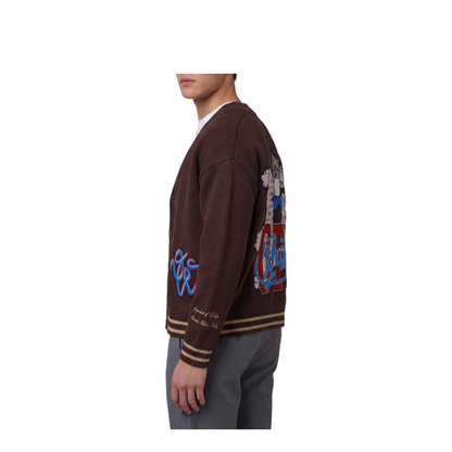 Cat Off Varsity Knit Cardigan - Image 2