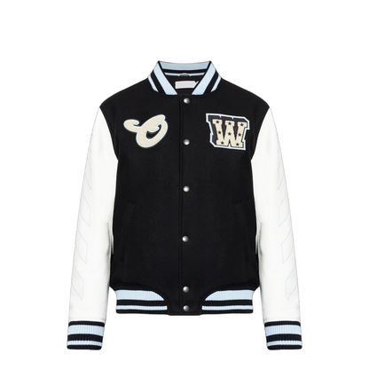 Star-Logo Varsity Bomber Jacket - Image 1