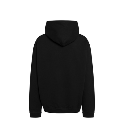 Black Cotton Hooded Sweatshirt - Image 2