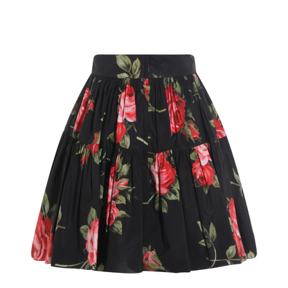 Miniskirt with Bouquet Print - Image 4