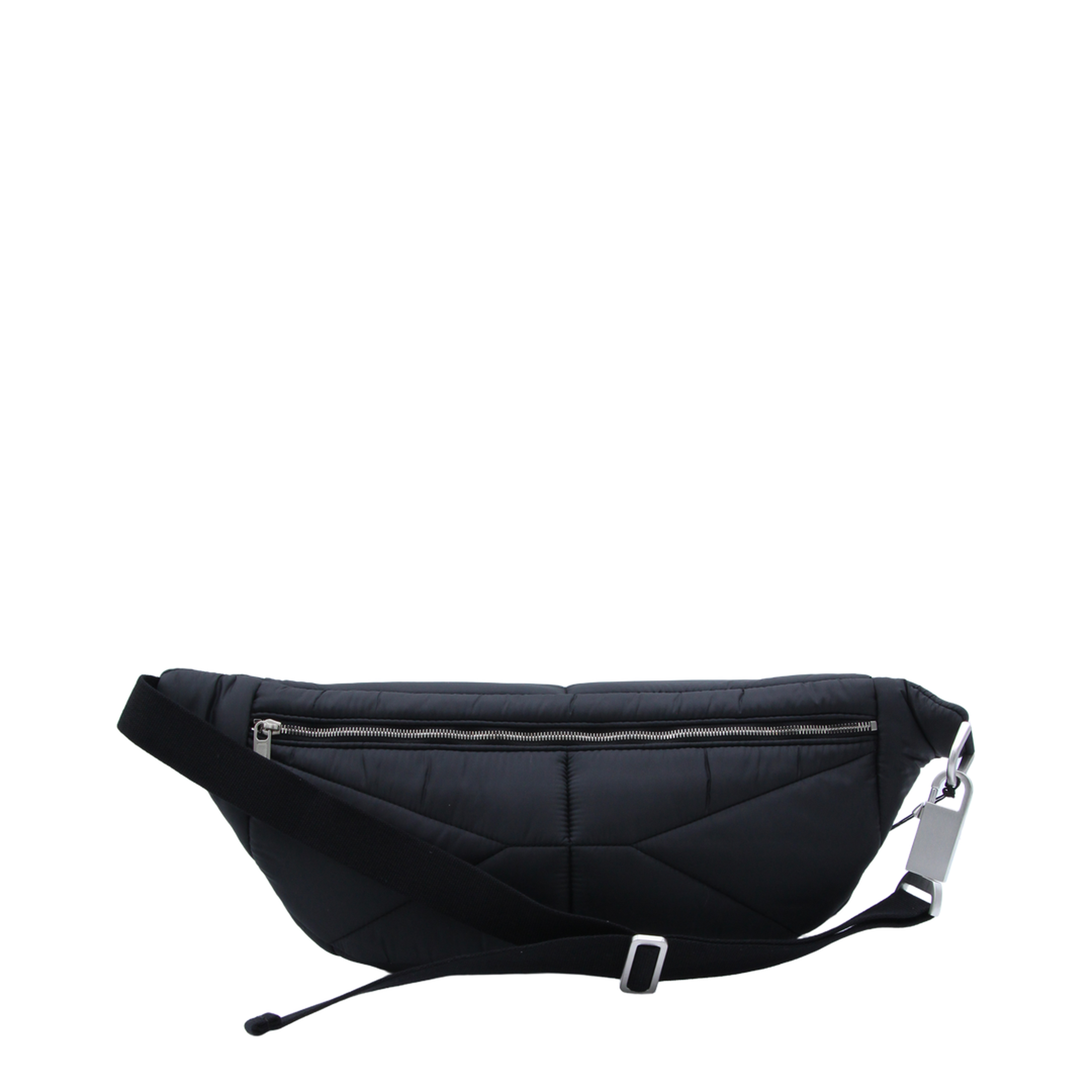 Bumbag Quilted Nylon Belt Bag - Black - Image 5