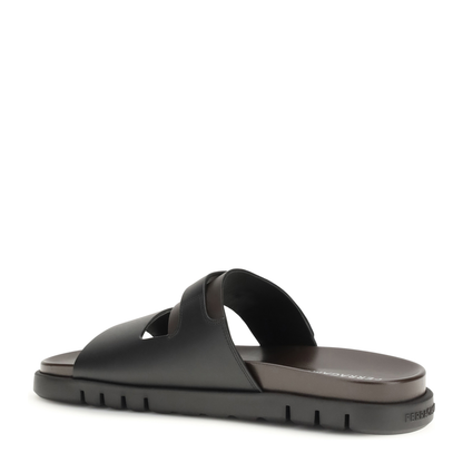 Double-strap leather Sandals - Image 3