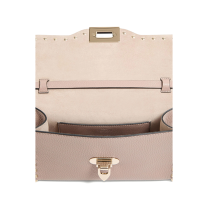 Rockstud Small Garnet Calfskin Crossbody Bag - Image 12
