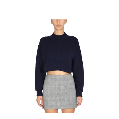 Wool and Cashmere Crew Neck Sweater - Image 1