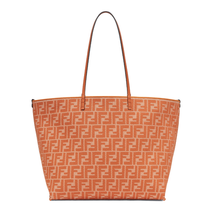 Roll Large Canvas Shopper Bags - Orange - Image 2