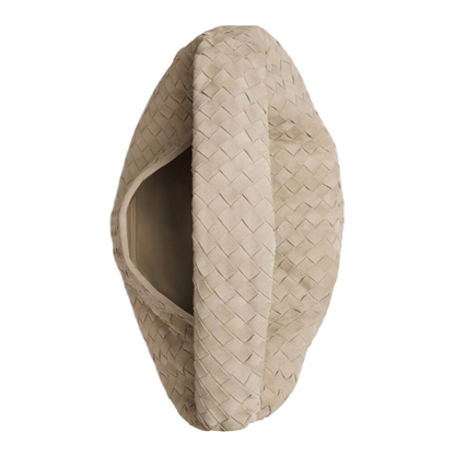 Hop Large Calfskin Shoulder Bag Beige - Image 2