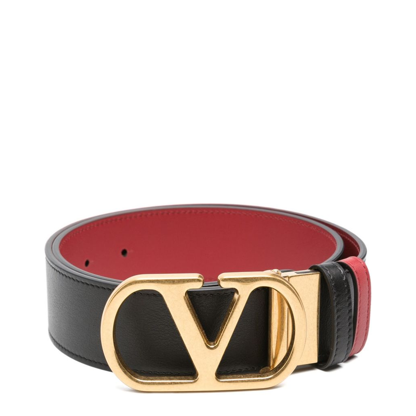 Vlogo Signature Leather Reversible Belt - Image 1