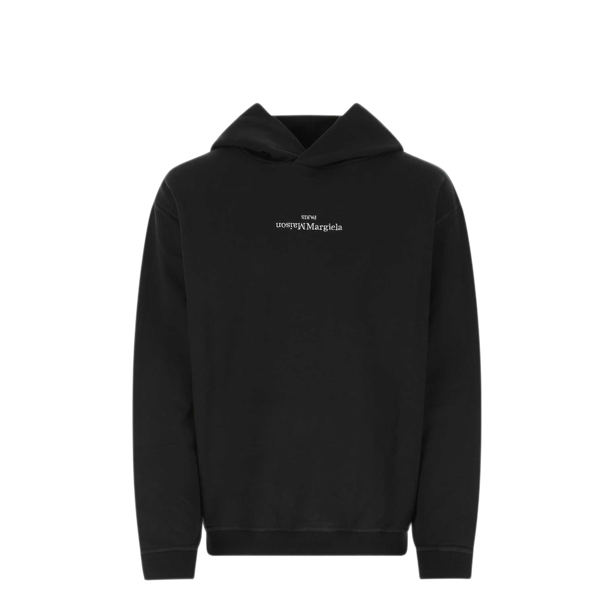 Black Cotton Hooded Sweatshirt - Image 1