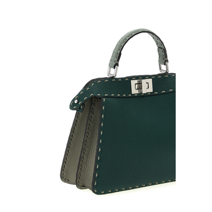 Small Peekaboo Iseeu Tote Bag In Green - Image 3