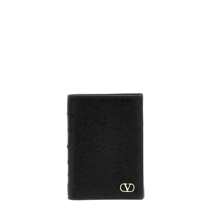 Ostrich Leather Card Holder - Image 1