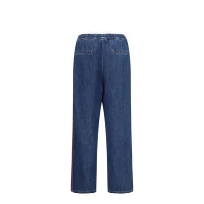 Lightweight Wide-Leg Denim Pants - Image 2