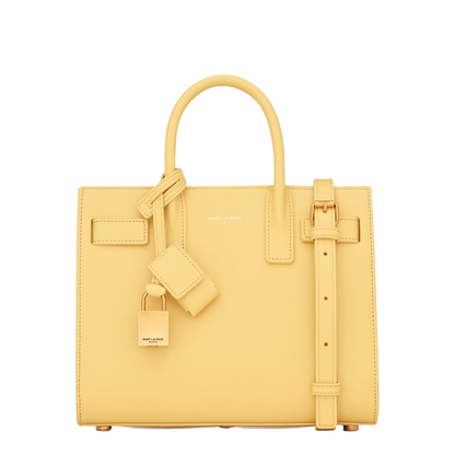 Sac de Jour Nano Smooth Leather Top-Handle Bag - Soft Lemon - Image 1