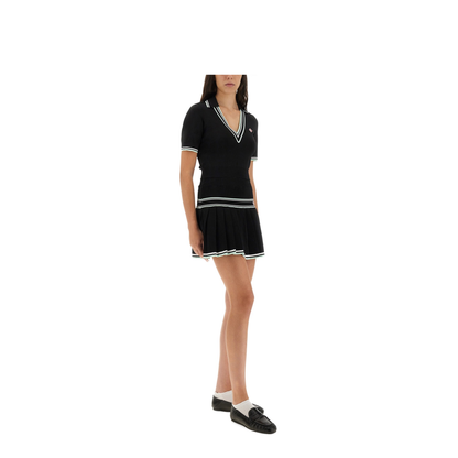 Pleated Viscose Miniskirt - Image 2