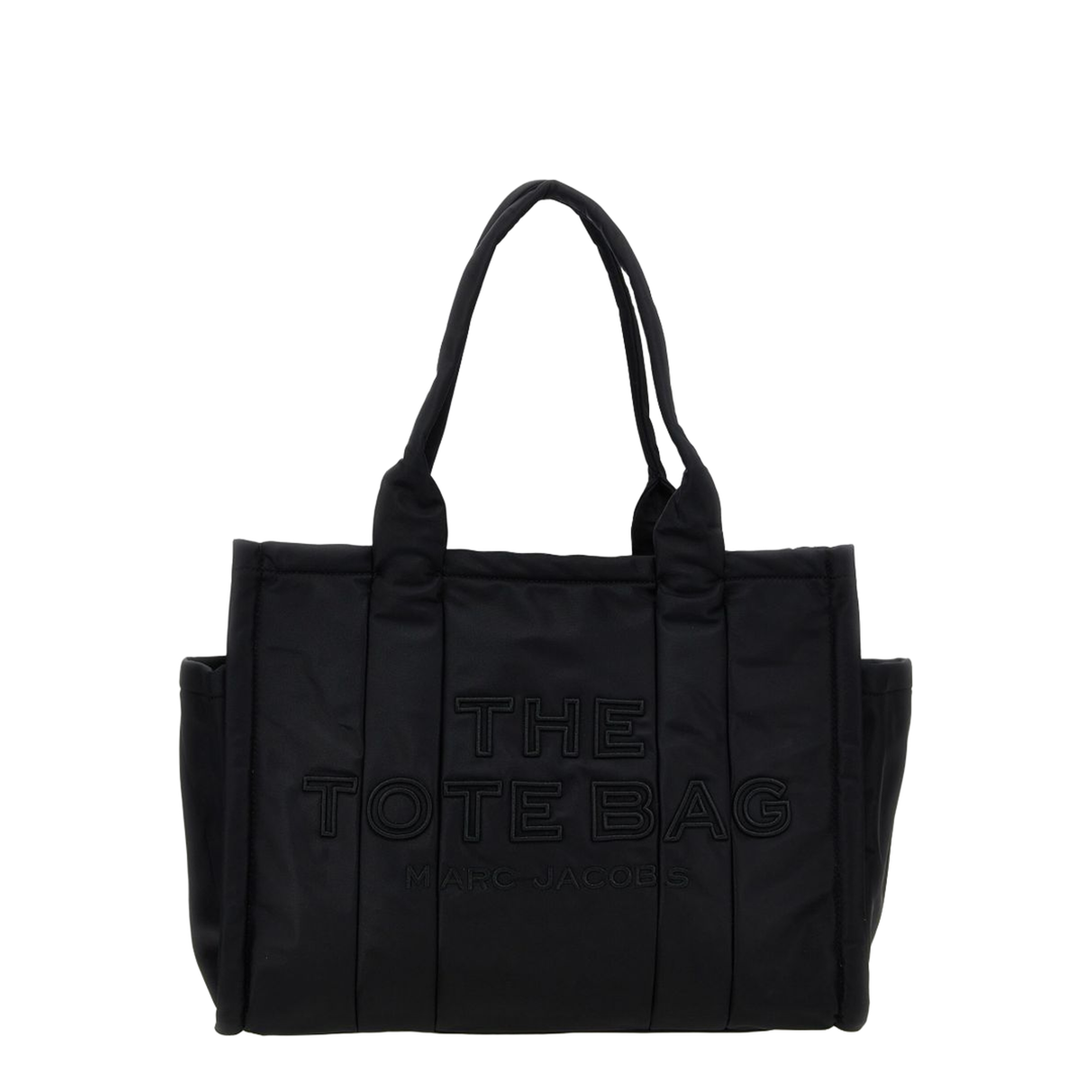 The Puffy Nylon Large Tote Bag - Black - Image 1