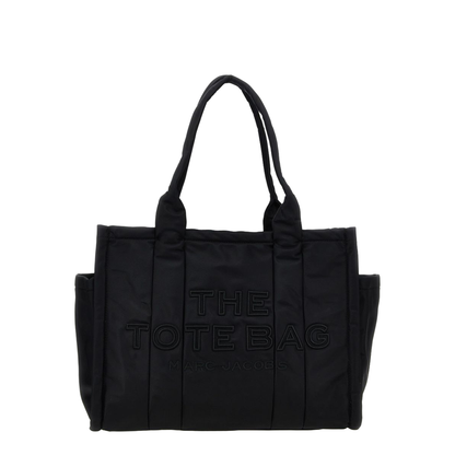 The Puffy Nylon Large Tote Bag - Black - Image 1