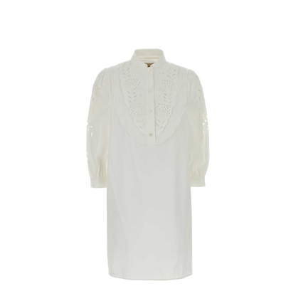 Embroidered Short Dress - Image 1