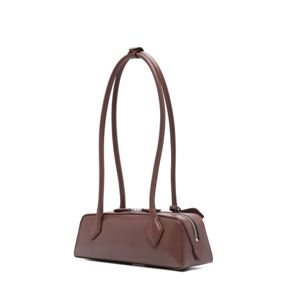 Le Teckel Small Goatskin Shoulder Bag - Brown - Image 4