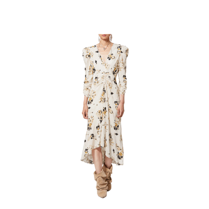 Printed Silk Midi Dress - Image 2