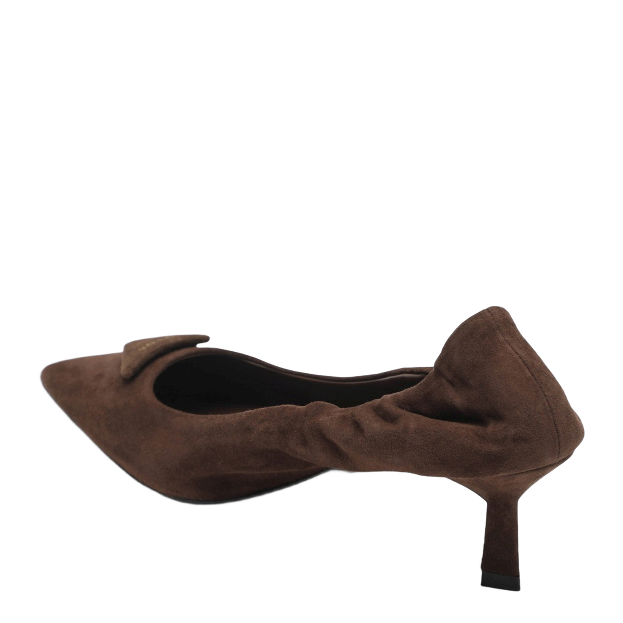 Cocoa Colored Suede Pumps - Image 2