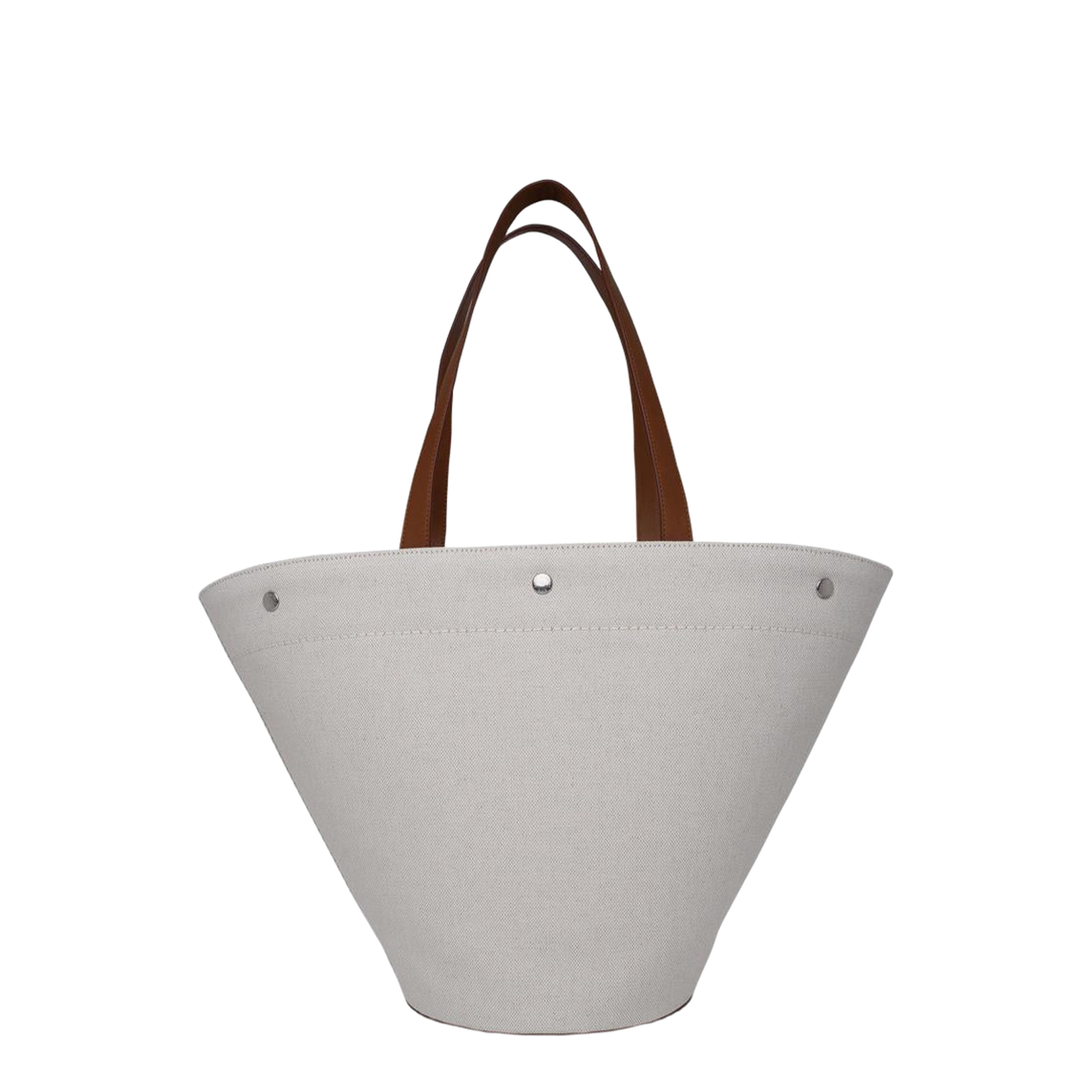Rive Gauche Canvas Tote Bags - White - Image 4
