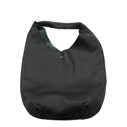 Le Neige Cowhide Leather Tote Bag - Noir - Image 1