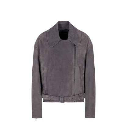 Icon Nubuck Calf Leather Biker Jacket - Image 1