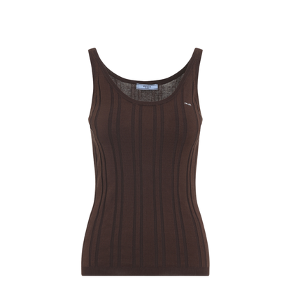 Ribbed Knit Tank Top - Image 1
