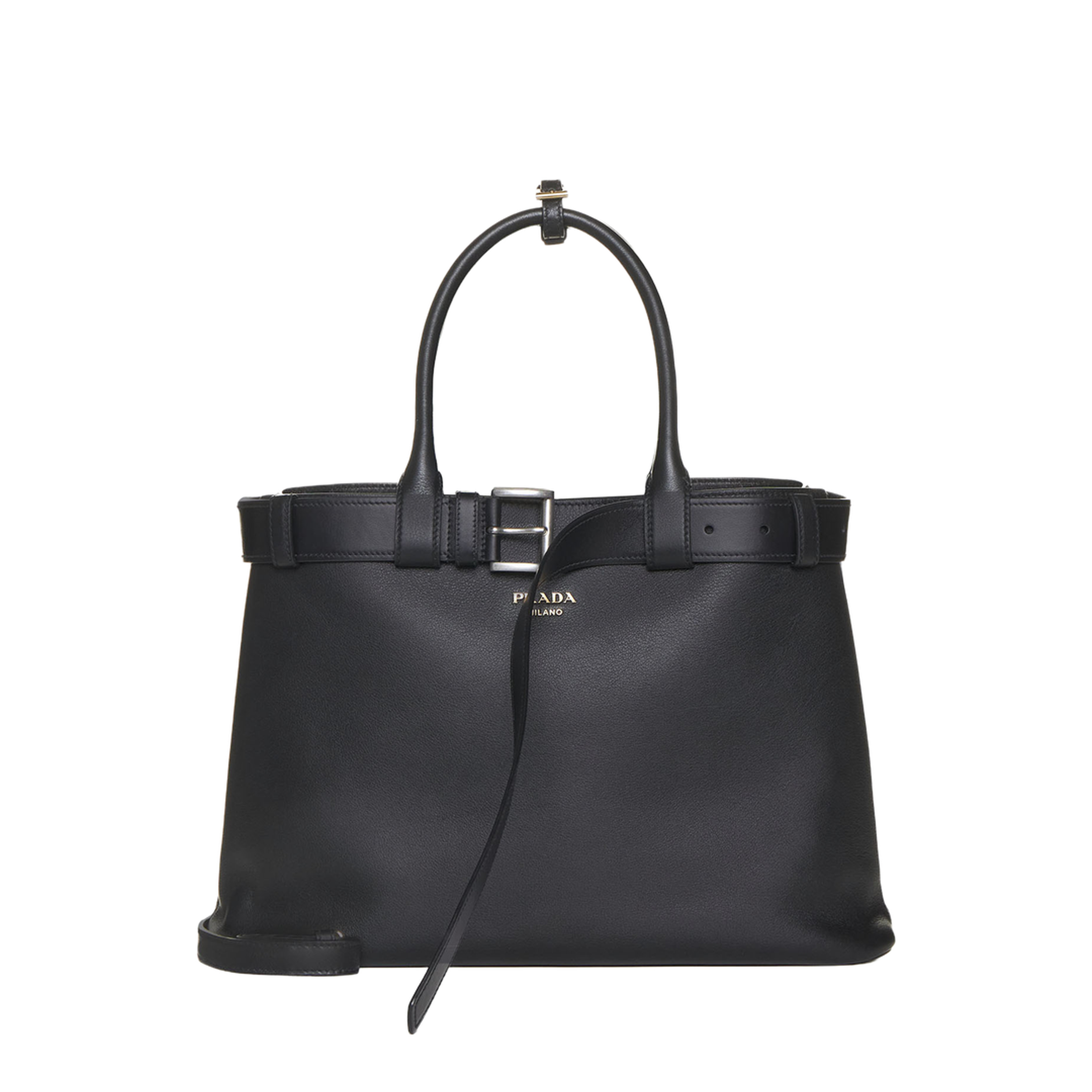 Buckle Large Leather Handbag - Image 1