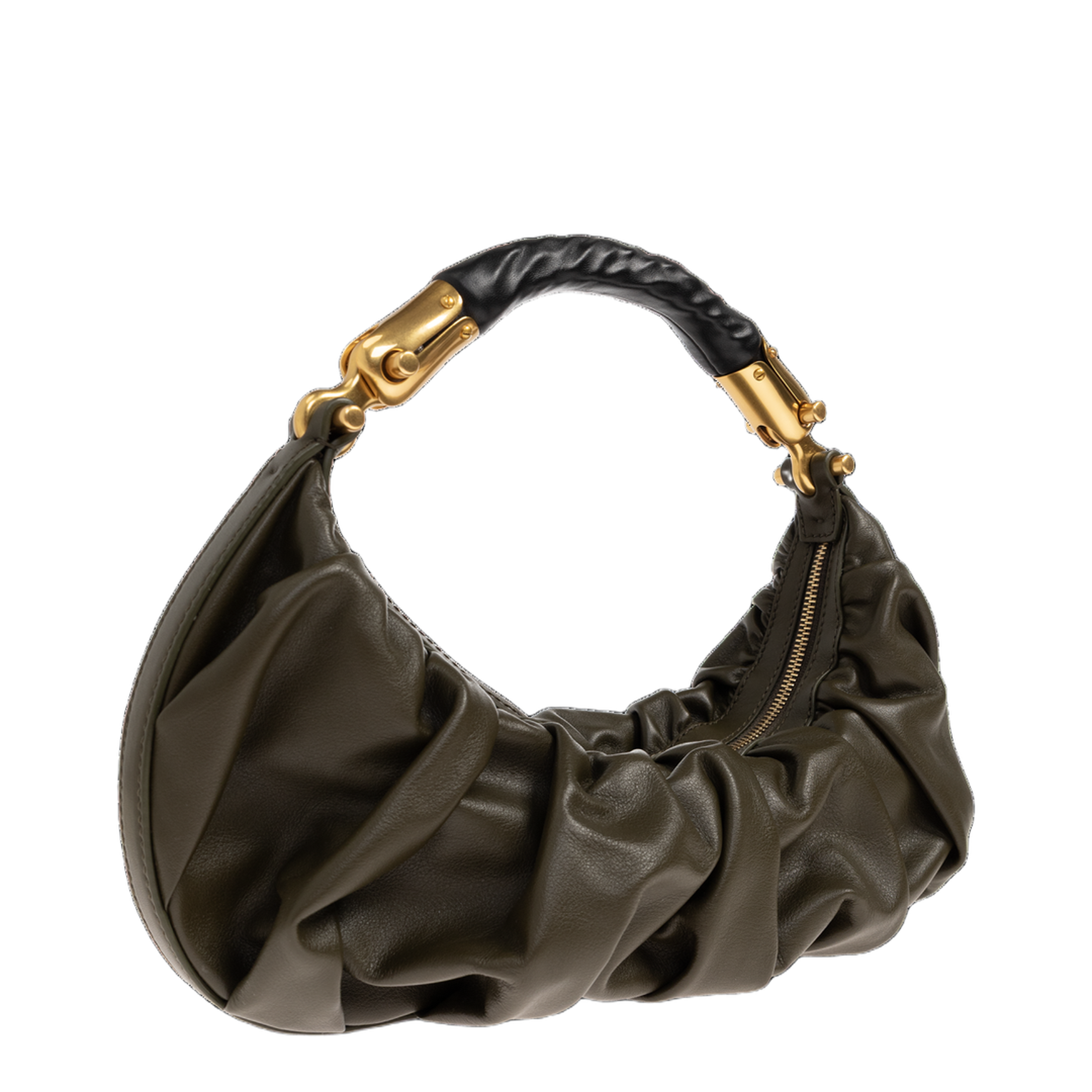 Calfskin Tote Bag - Dark Green - Image 3