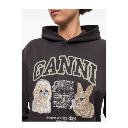 Isoli Oversize Animals Crop Hoodie - Image 6