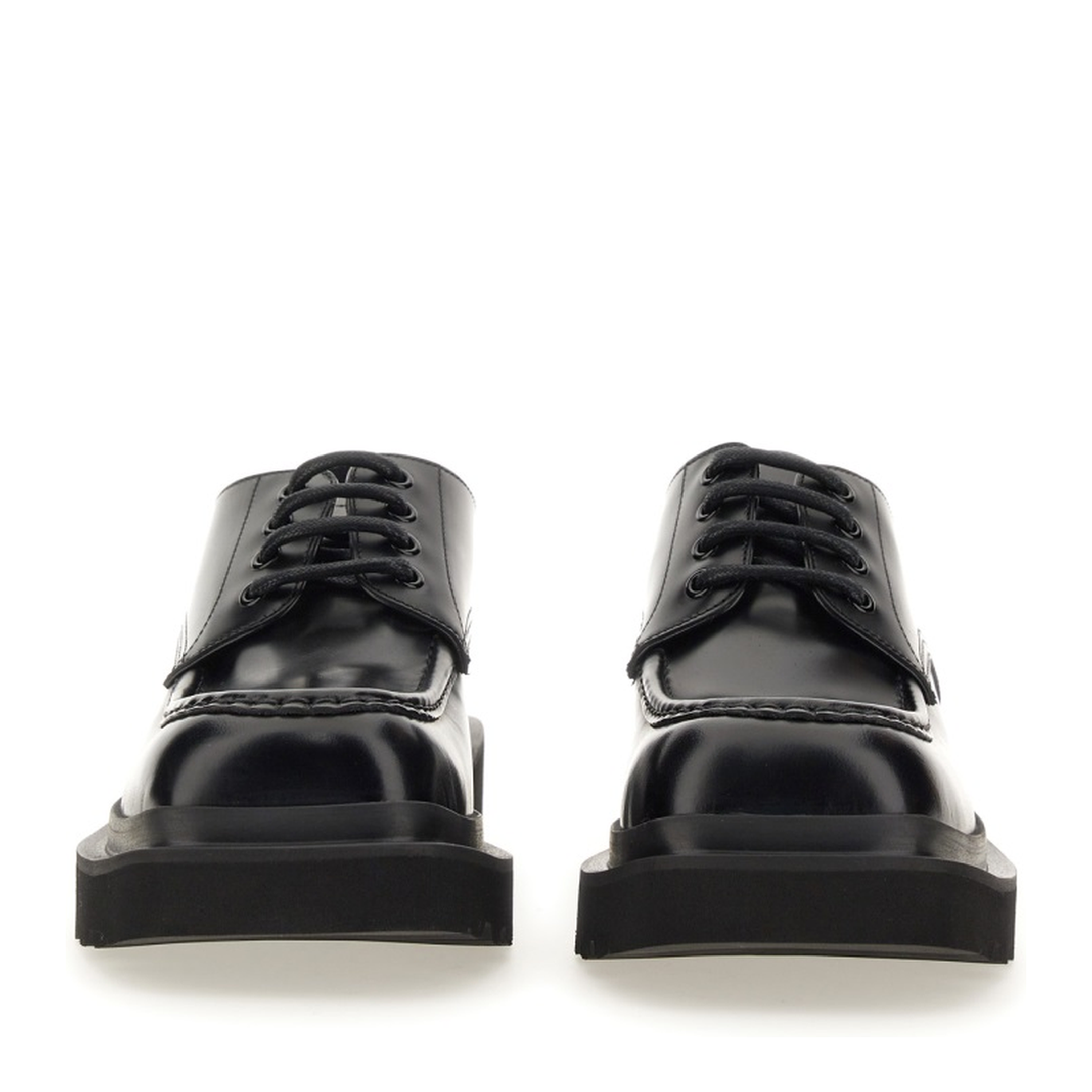 Square-Toe Leather Derby Shoes - Image 4