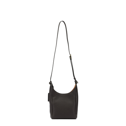 Calfskin Bucket Bag - Dark Brown/Papaya - Image 3