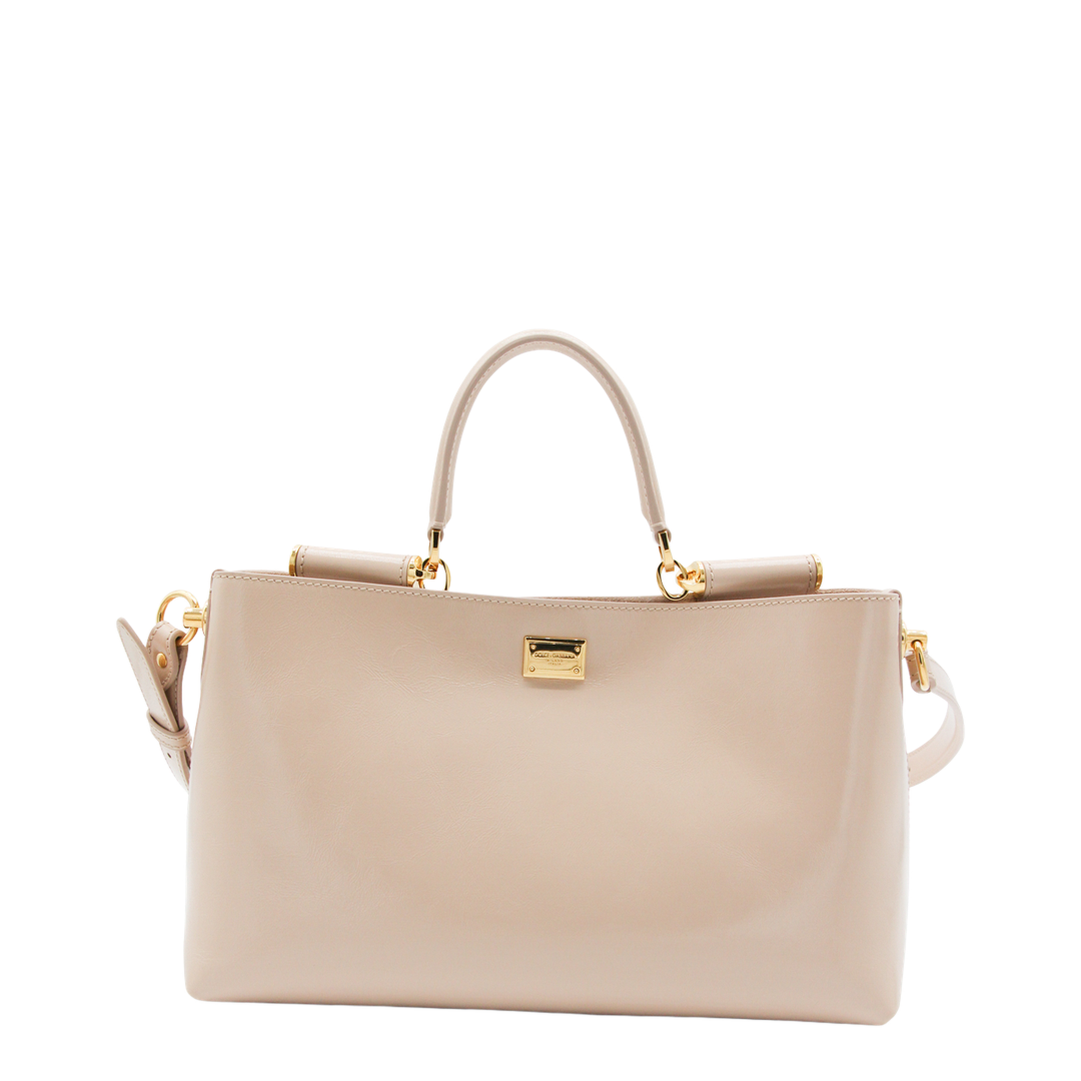 Handbag in Flesh-Coloured Leather - Image 5