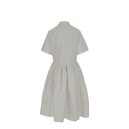 Cotton Poplin Dress White - Image 2