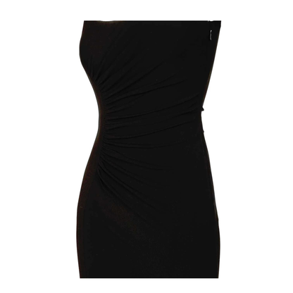 Draped Dress Black - Image 3
