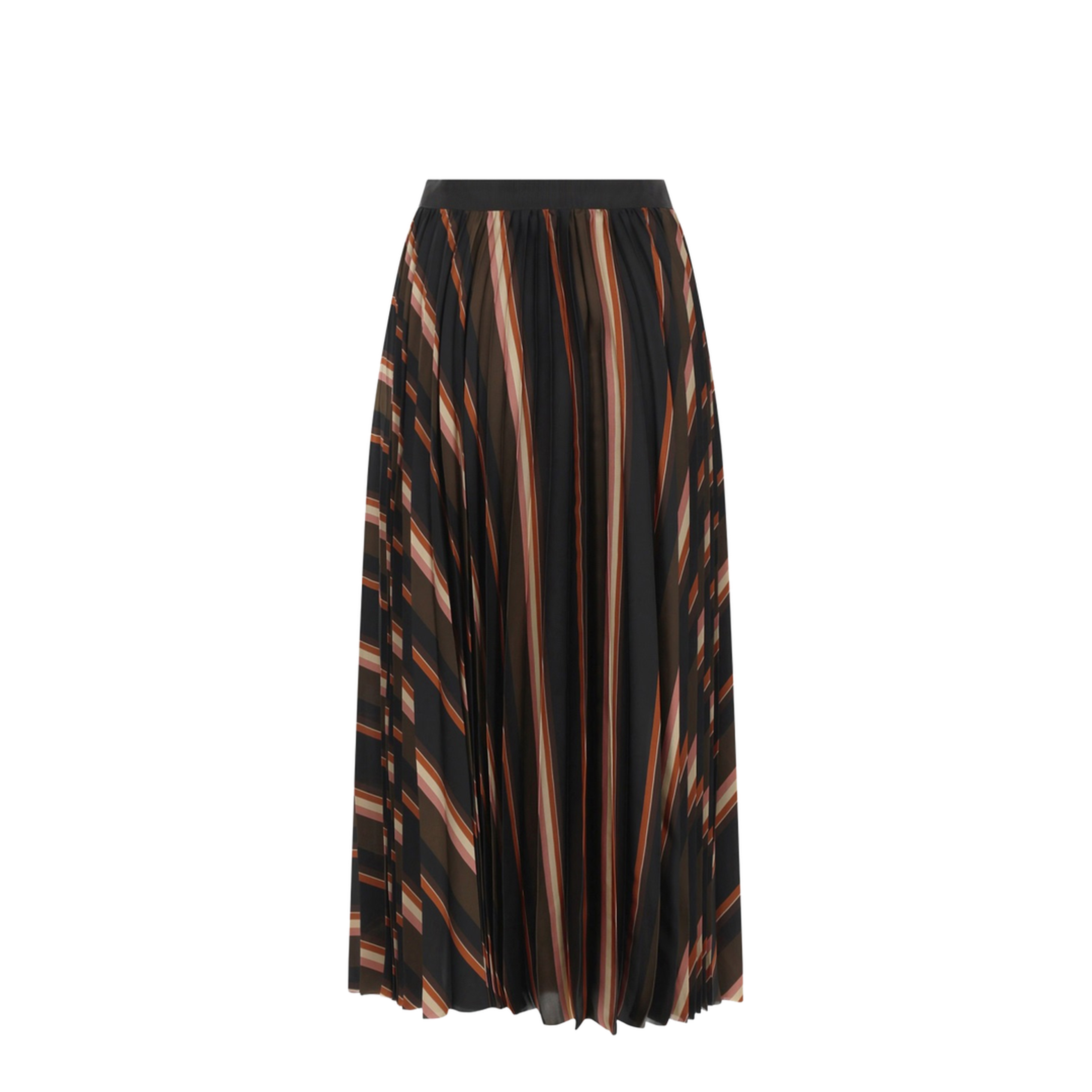 Horizontal Stripe Print Skirt - Image 2