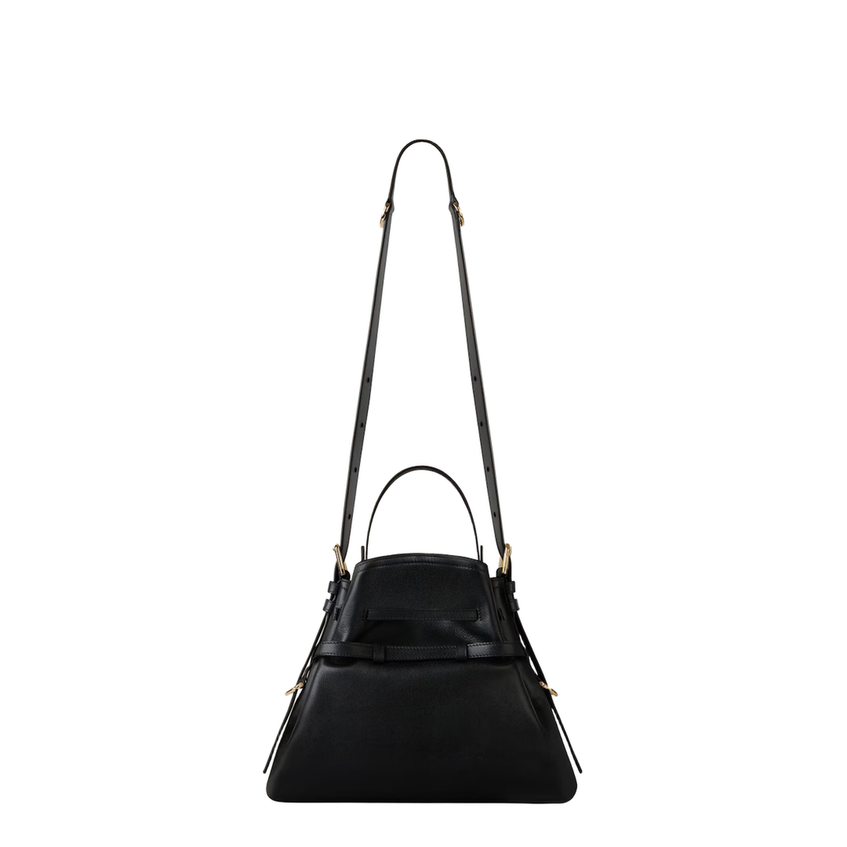 Voyou Small Calfskin Bucket Bag - Black - Image 3
