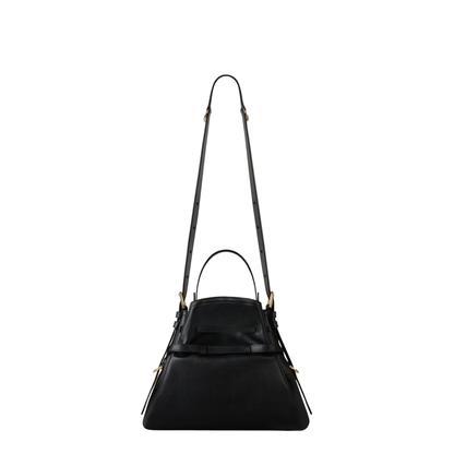 Voyou Small Calfskin Bucket Bag - Black - Image 3
