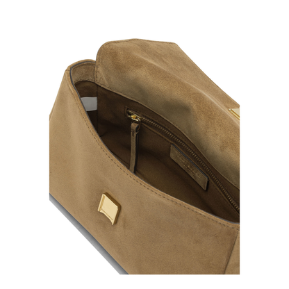 Charlie Small Suede Shoulder Bag - Toffee - Image 4