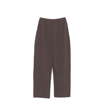 Brown Chevron Motif Pleated Front Straight Leg - Image 2