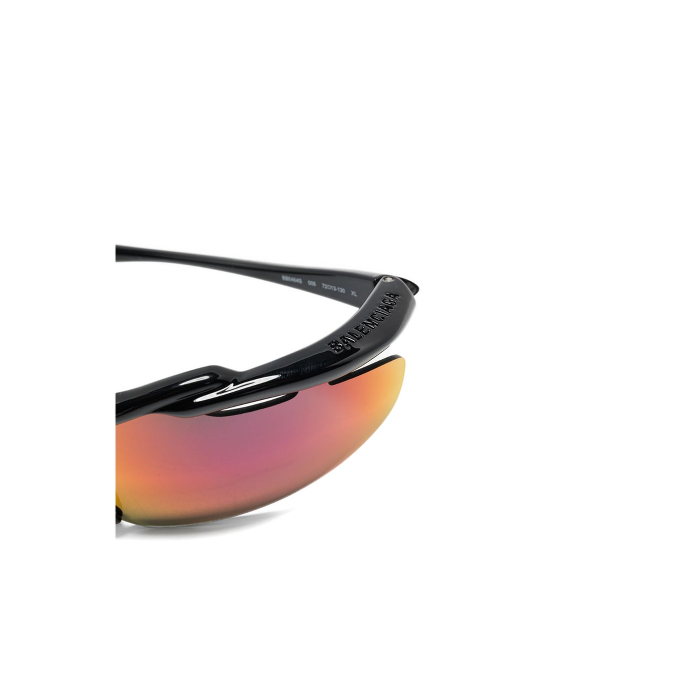 Turbo D-frame Sunglasses in Black - Image 3