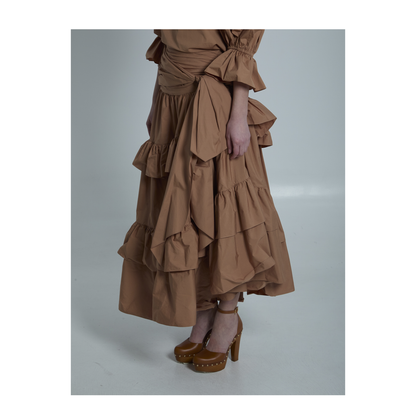 Maxi Skirt with Ruffles - Image 3
